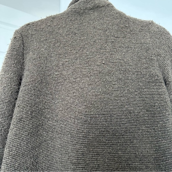 BB Dakota Taupe Knit Cardigan Coat Wool Mix Size XS - Picture 10 of 10